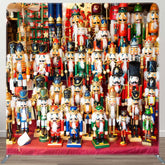 Aperturee - Aperturee Christmas Vibe Nutcracker Store Pillow Case Backdrop